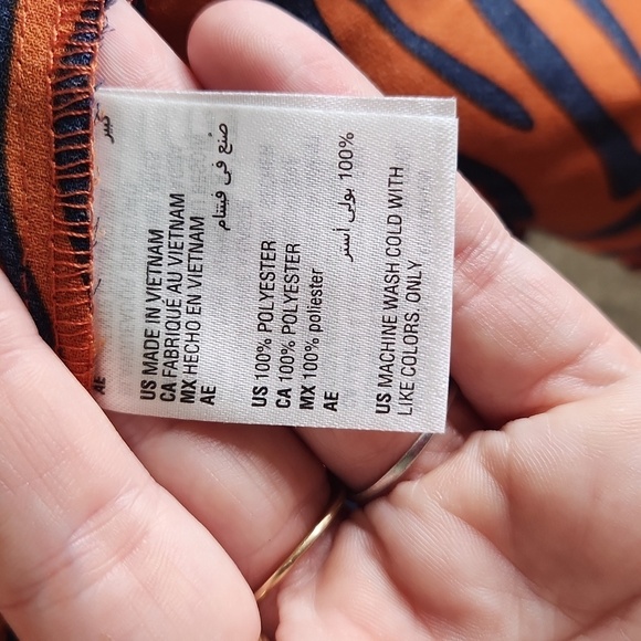 Bar III tiger striped mini dress, size large - Picture 4 of 8